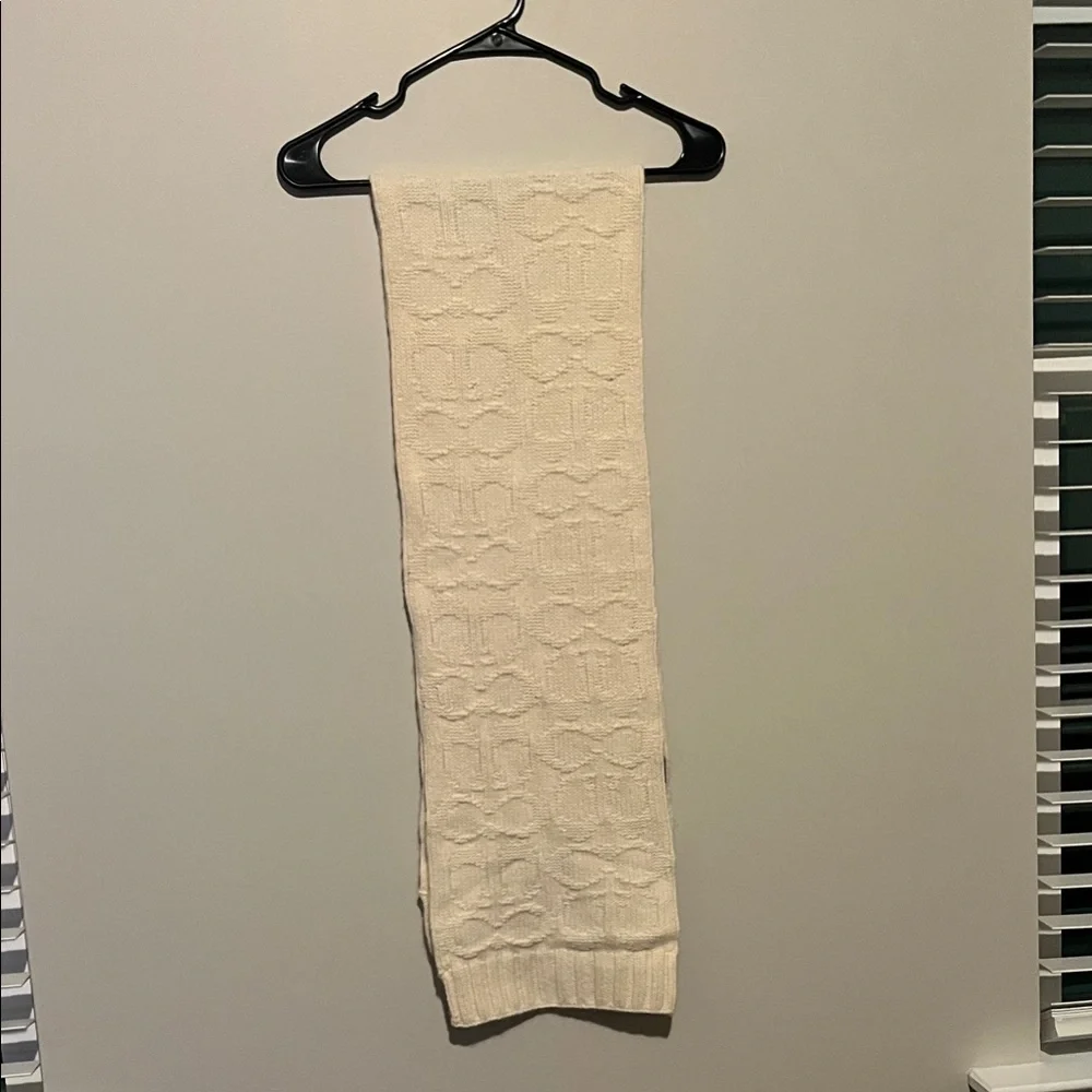 Coach Cream Textured Knit Accessory - Picture 1 of 4